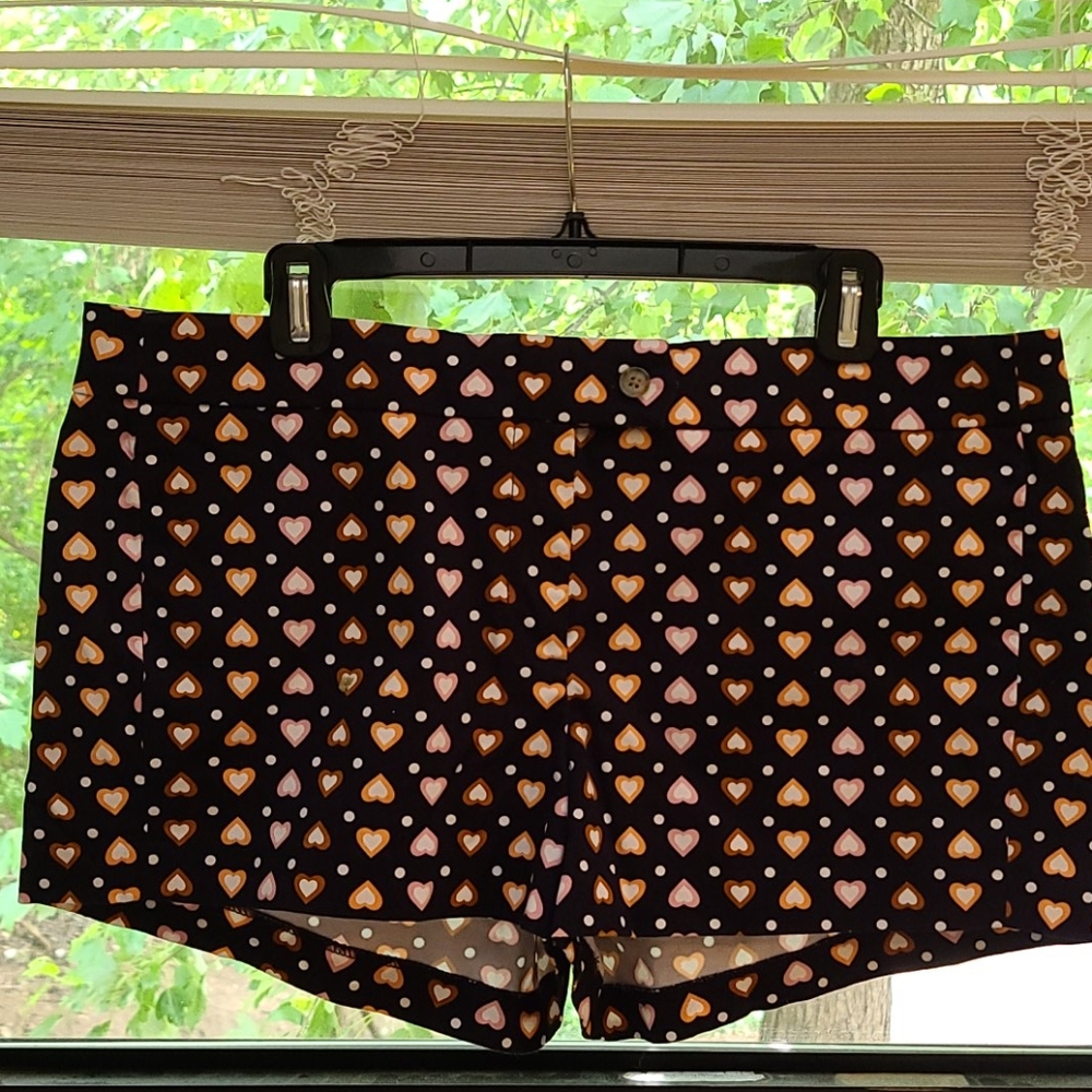 J. Crew Factory Heart Print Shorts